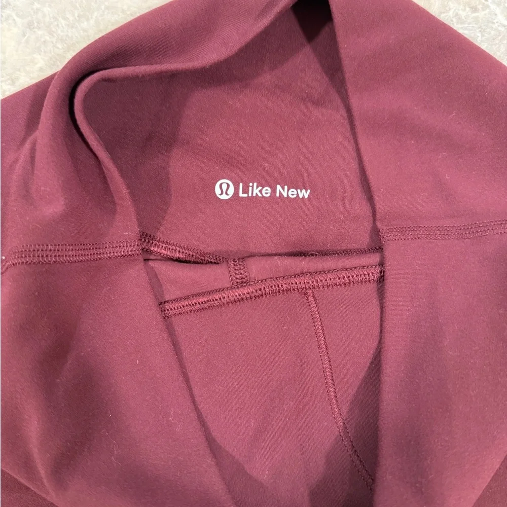 lululemon athletica High-Rise Bike Shorts in Deep Burgundy